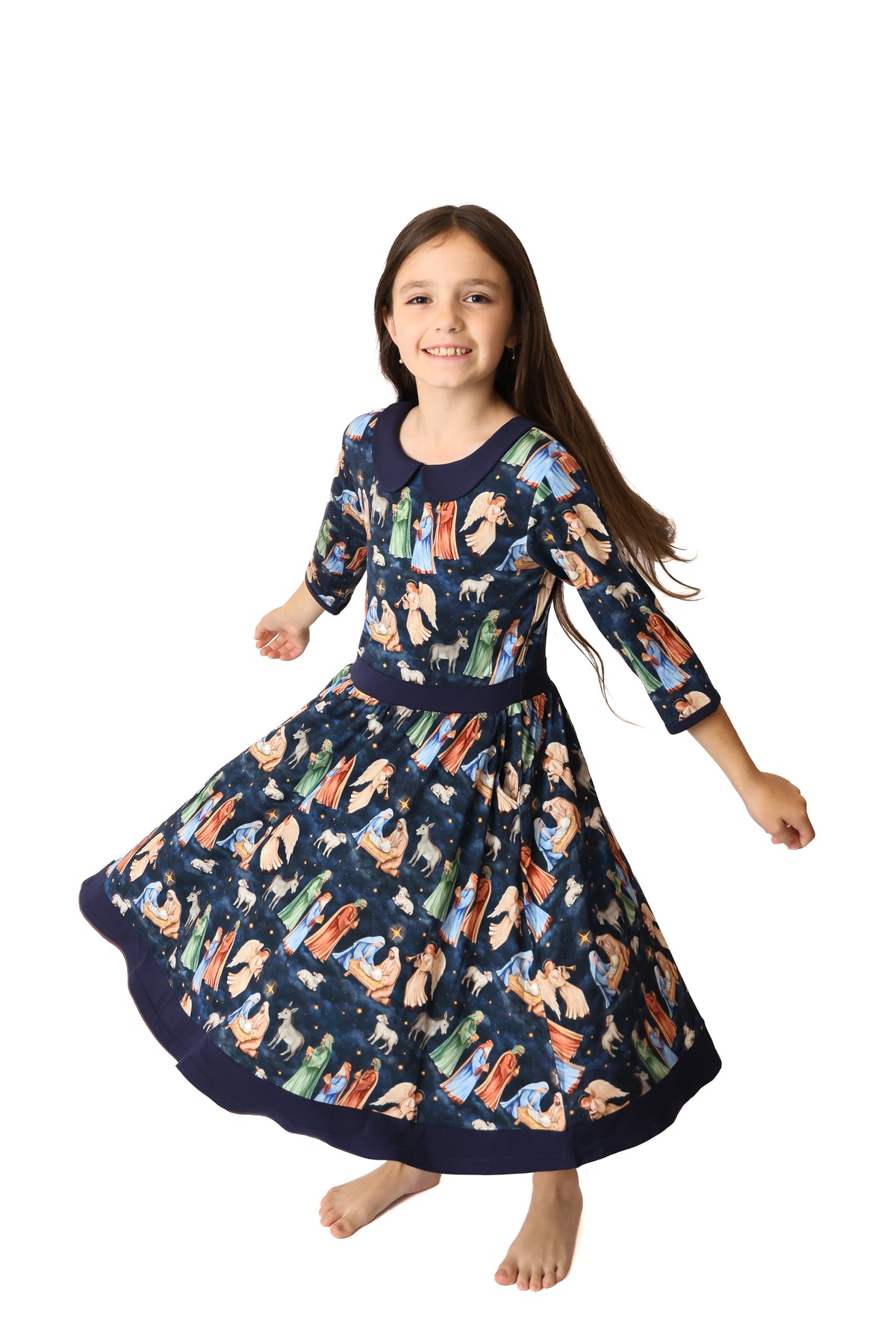 Star Of Wonder Collared Twirl Dress