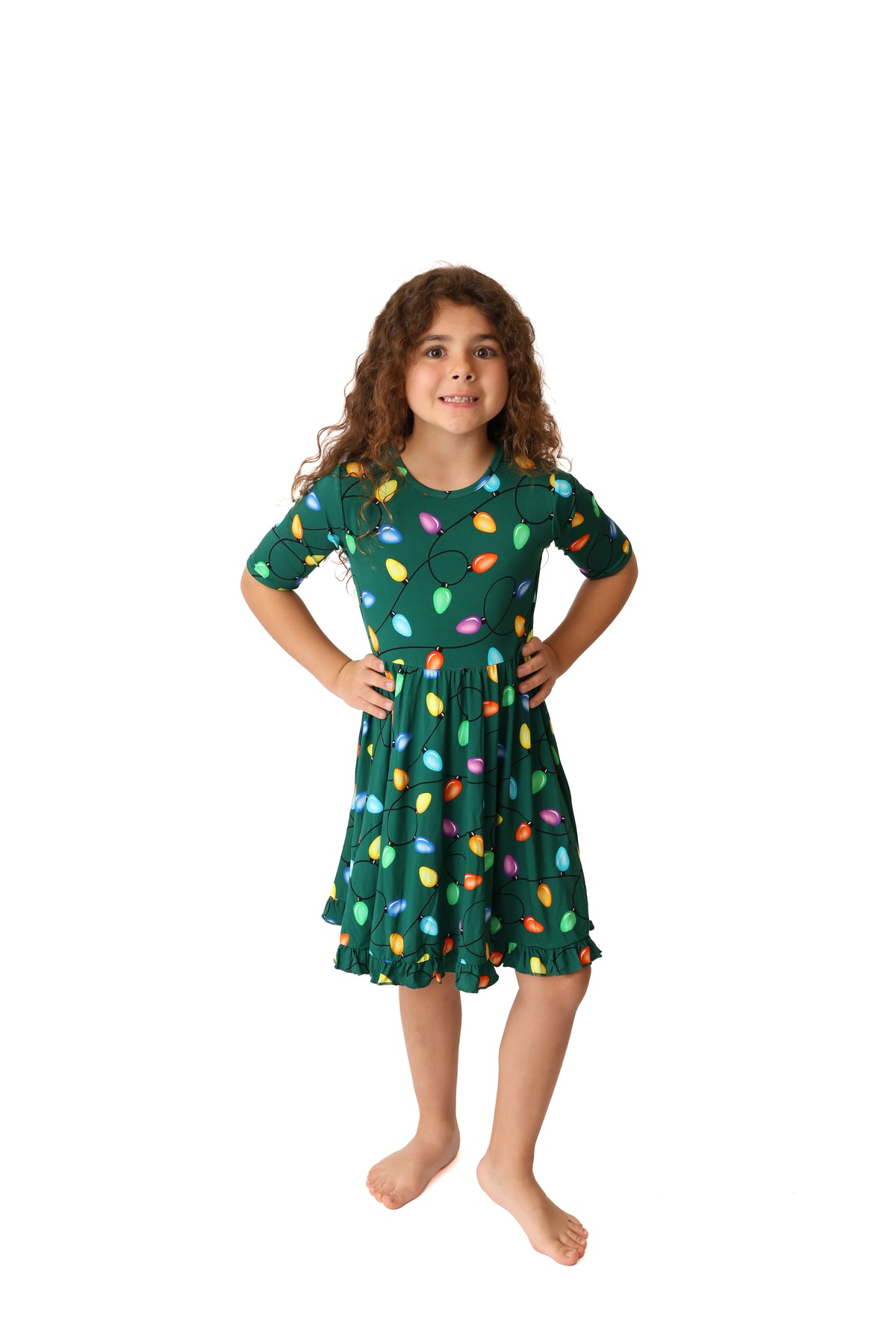 Twinkle All The Way Ruffled Twirl Dress