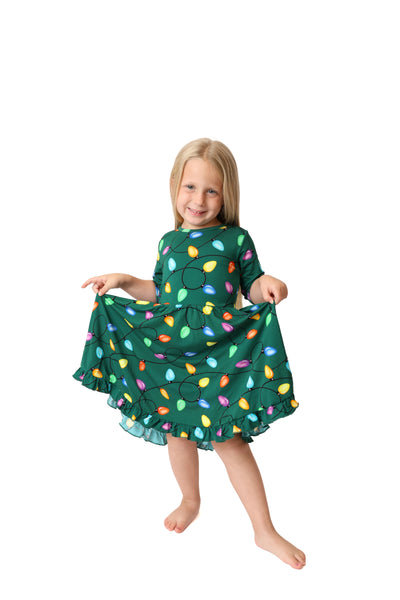 Twinkle All The Way Ruffled Twirl Dress