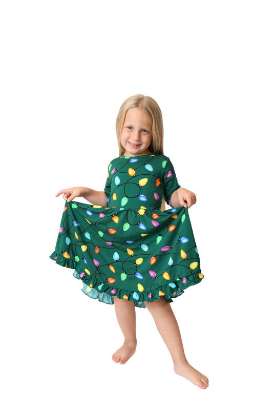 Twinkle All The Way Ruffled Twirl Dress