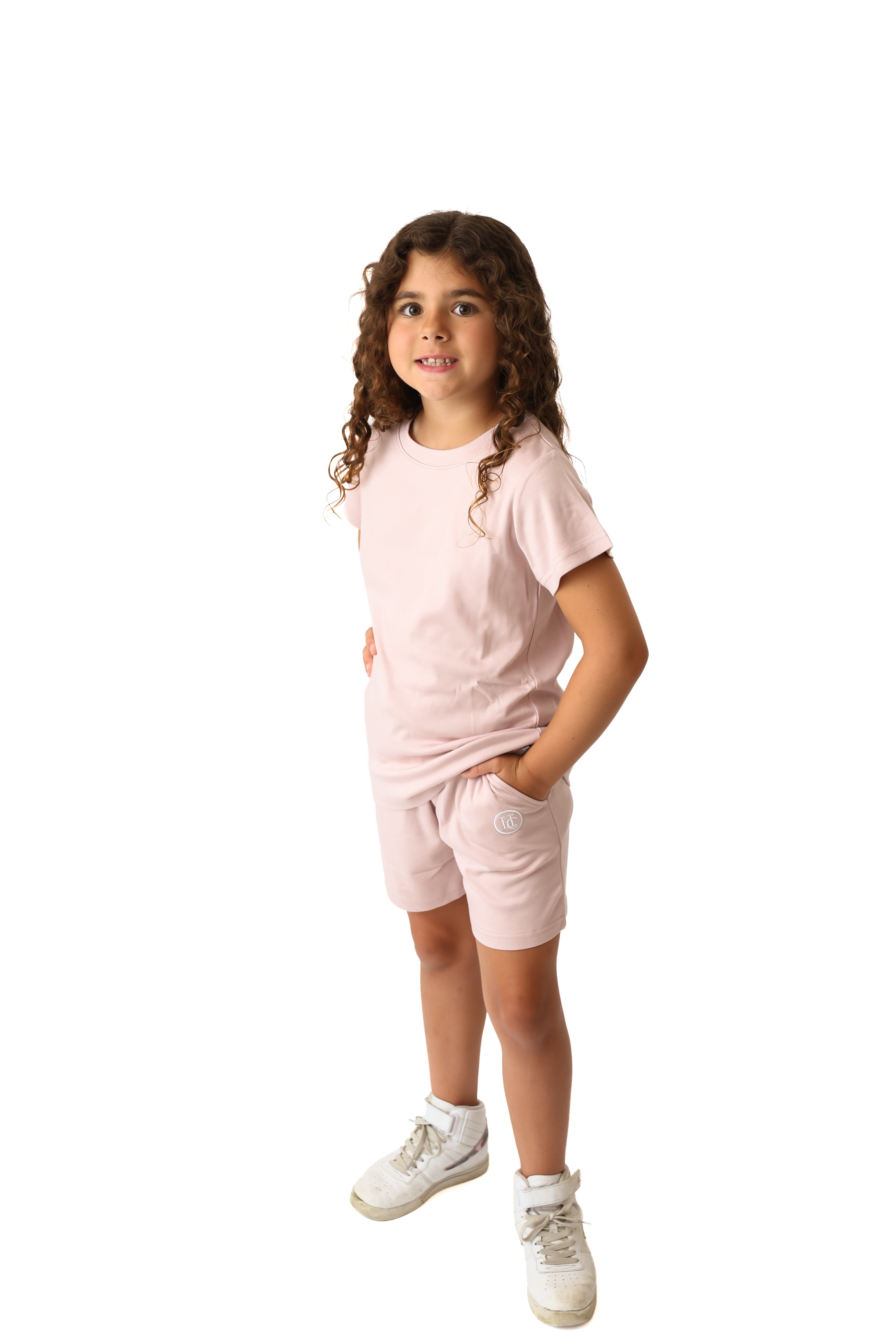 Rosé All Day Kids Short Sleeve Crewneck & Shorts Tracksuit