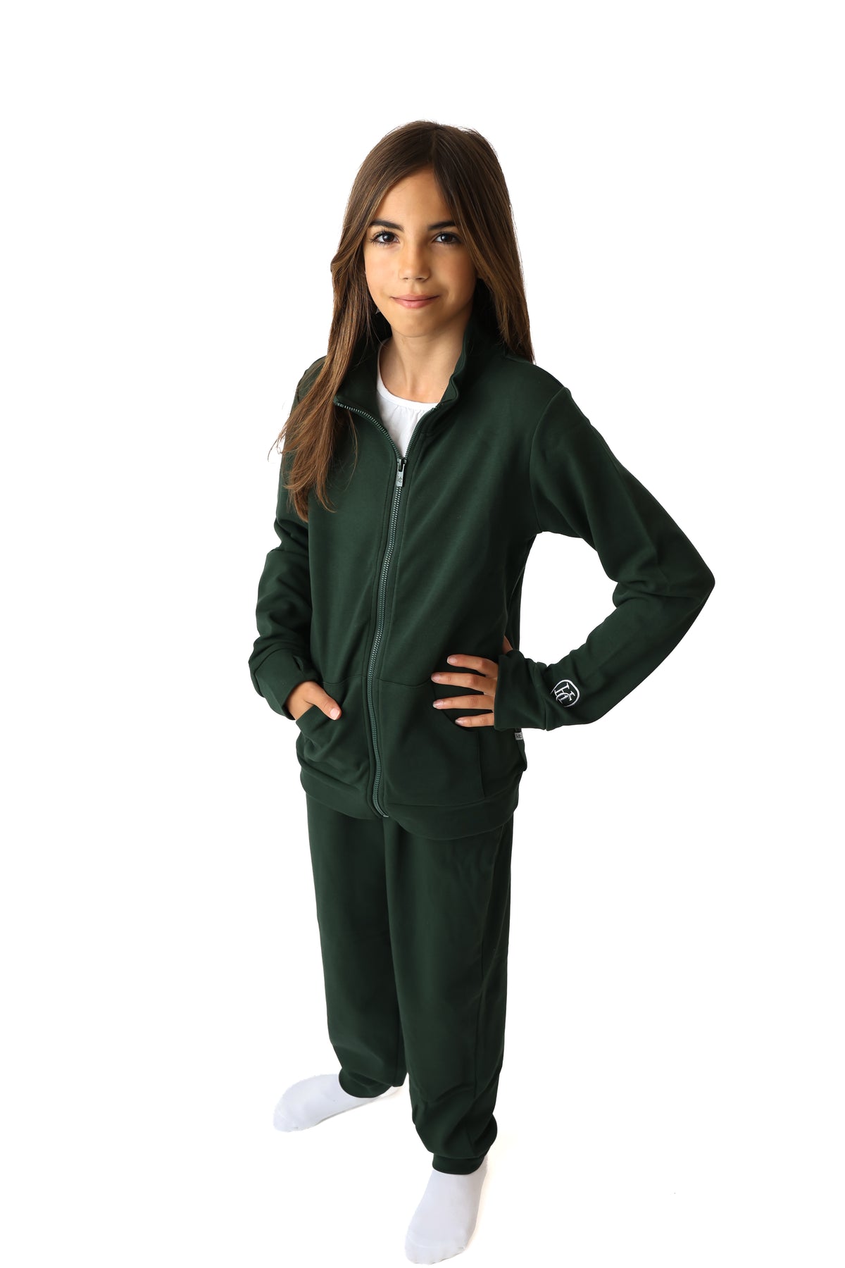 Runaway Pine Kids Full Zip Funnel Neck Sweatshirt