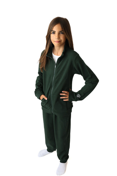 Runaway Pine Kids Full Zip Funnel Neck Sweatshirt