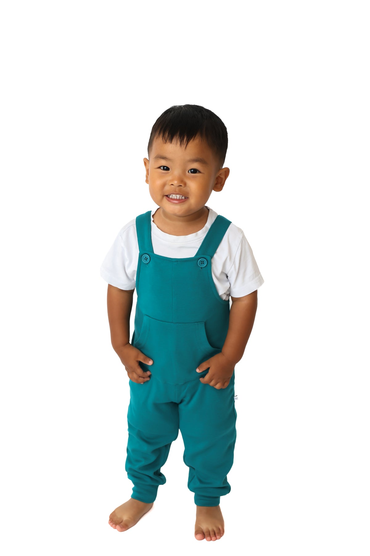 Teal Me More Kids Overalls
