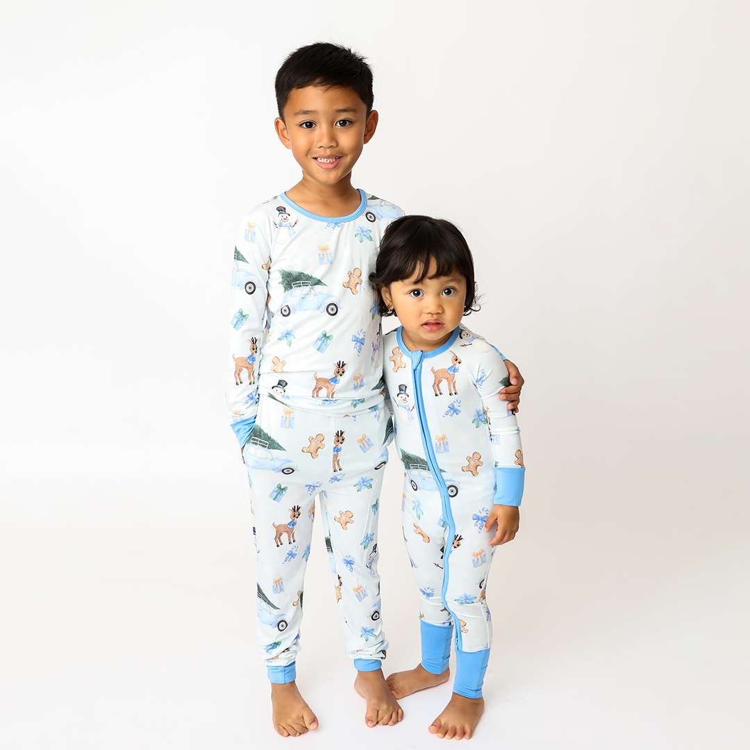 Winter Wonderland BLUE Convertible Romper