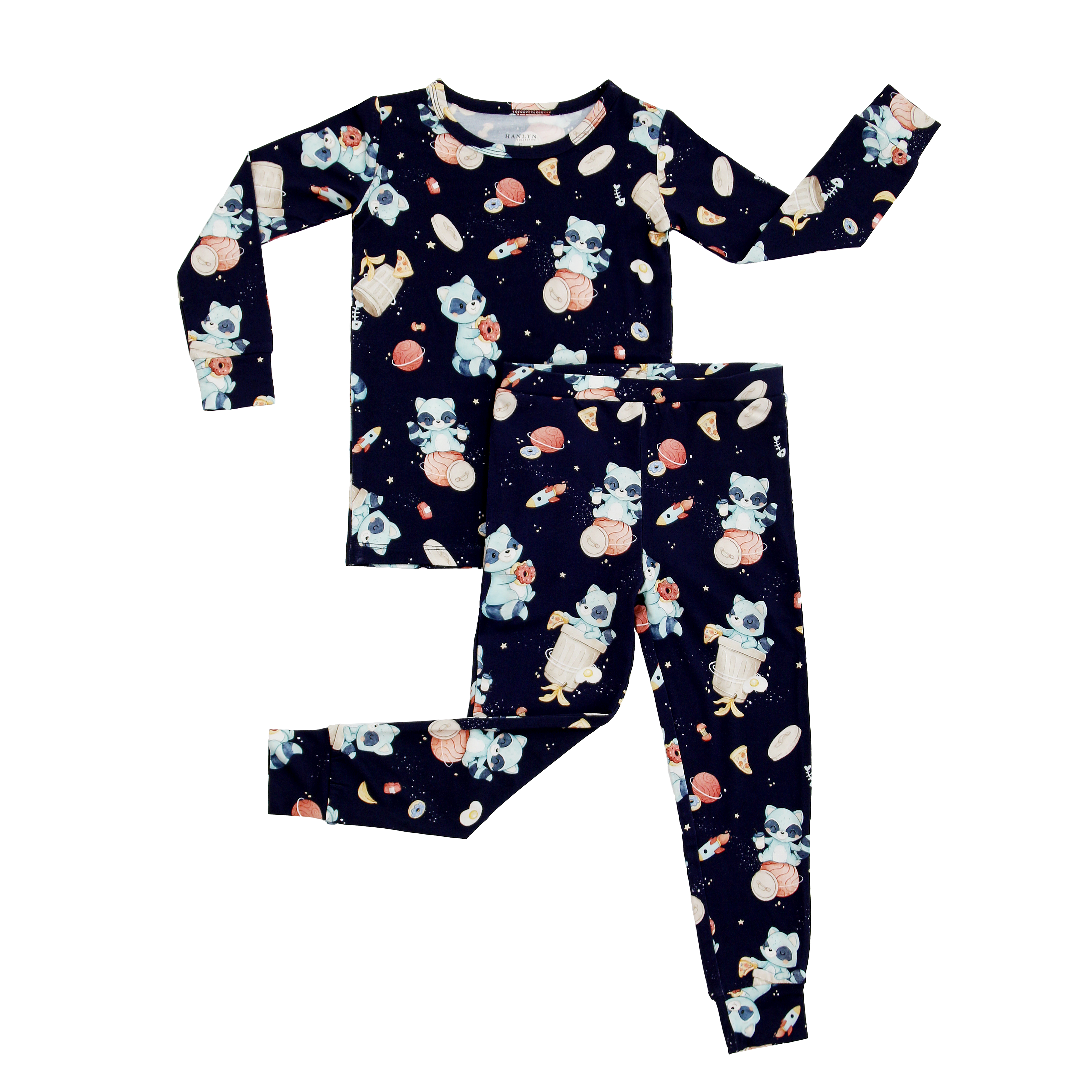 Spaced Out Trash Panda Kids Two Piece Lounge Set