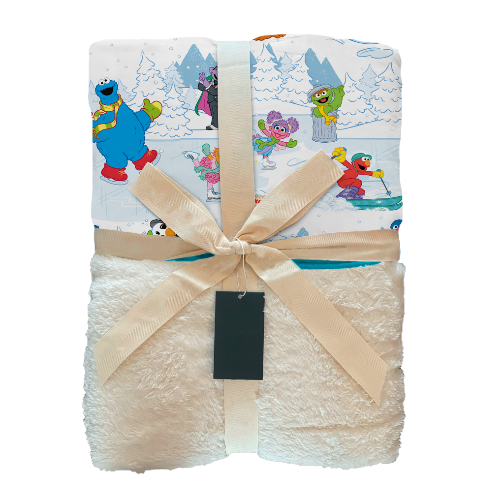 Snow Day Adult PLUSH Blanket | Sesame Street (50X65)