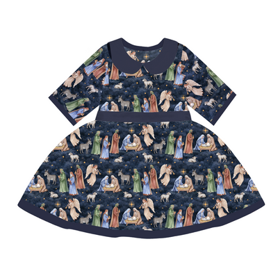 Star Of Wonder Collared Twirl Dress