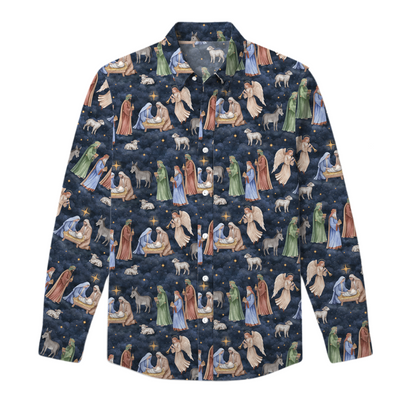 Star Of Wonder Kids Button Up Long Sleeve Shirt