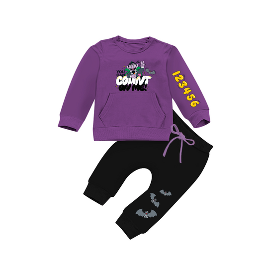 The Count Baby & Toddler Crew Neck Tracksuit | Sesame Street
