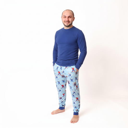 Wild On The Ice Men's PJ Set