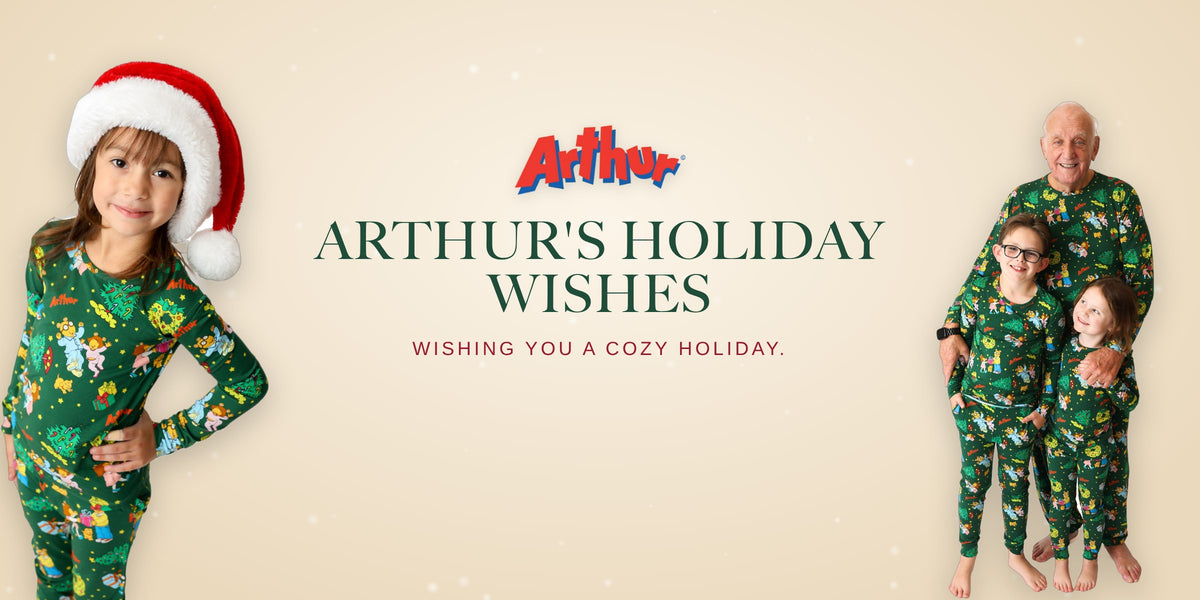 Arthur's Holiday Wishes matching family pajamas