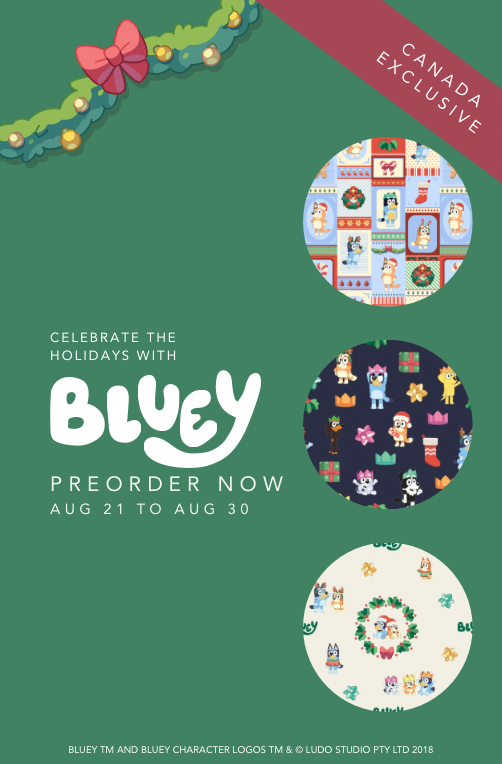 Celebrate the holidays with Bluey - Canada exclusive preorder, Aug 21 to Aug 30