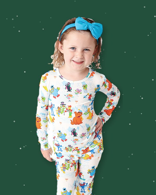 Snow Day Sesame Street holiday pajamas