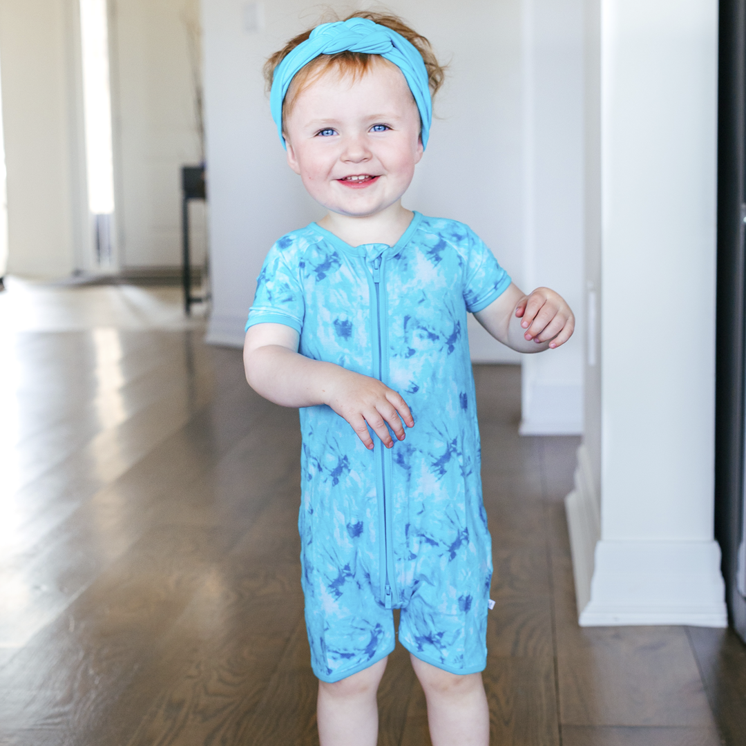 Braided Blue Turquoise Topknot Headwrap