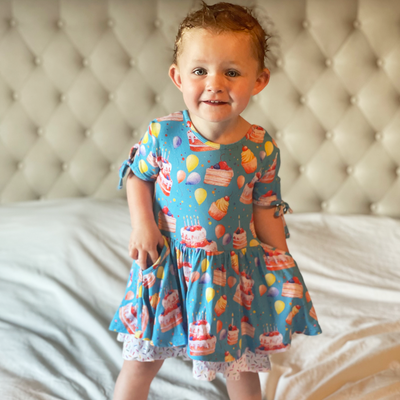 My Birthday Suit Casual Twirl Dress