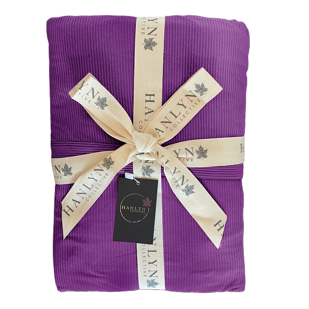Purple Haze- RIBBED Adult Blanket